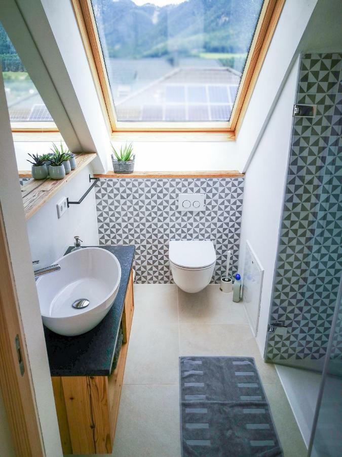 Ferienwohnung Abersee Buitenkant foto