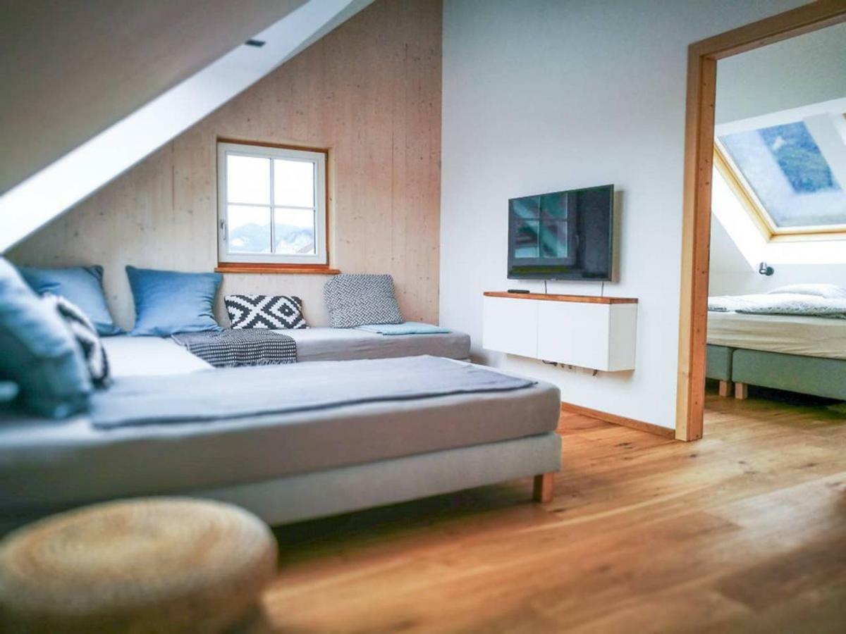 Ferienwohnung Abersee Buitenkant foto