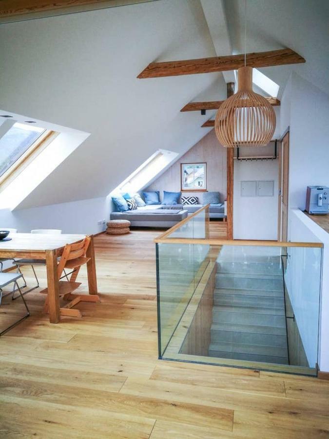 Ferienwohnung Abersee Buitenkant foto