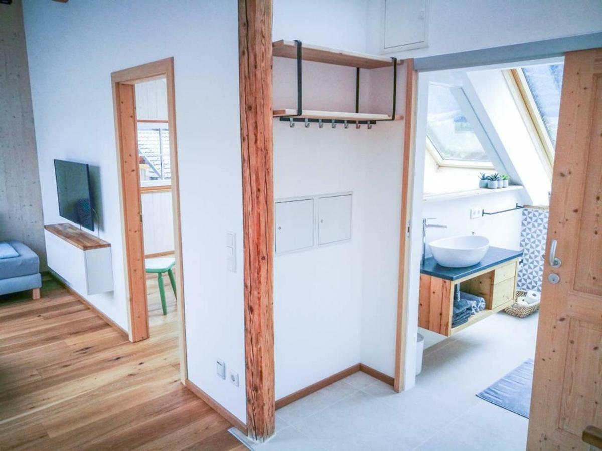 Ferienwohnung Abersee Buitenkant foto