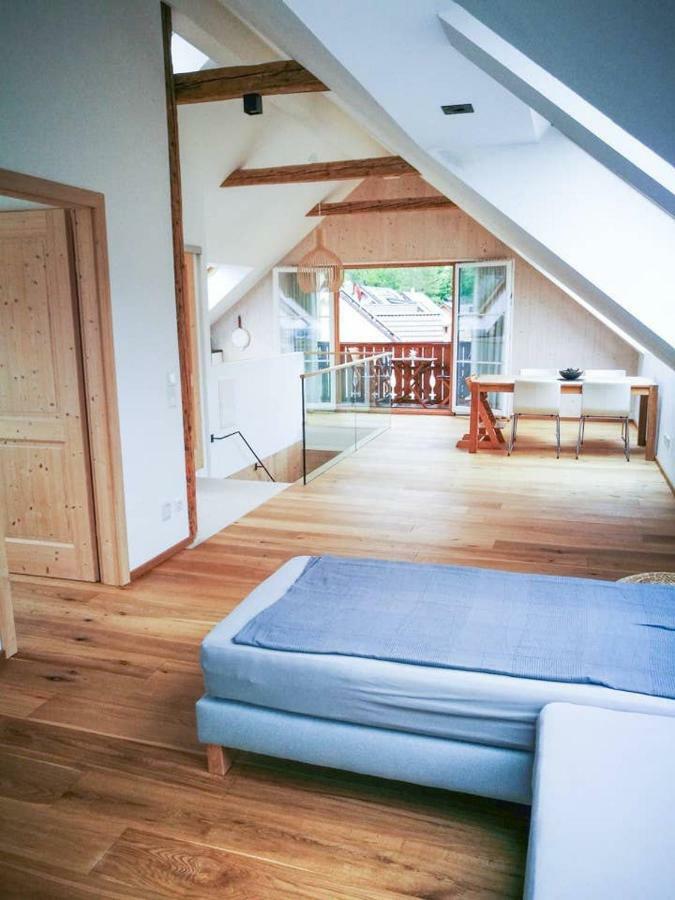 Ferienwohnung Abersee Buitenkant foto