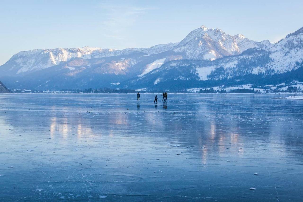 Ferienwohnung Abersee Buitenkant foto
