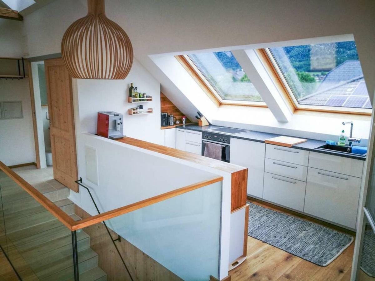 Ferienwohnung Abersee Buitenkant foto